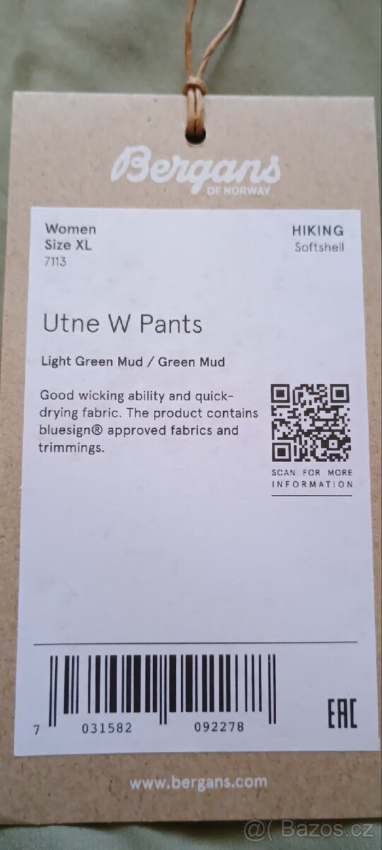 Bergans of norway outdoorové kalhoty vel.XL - 6