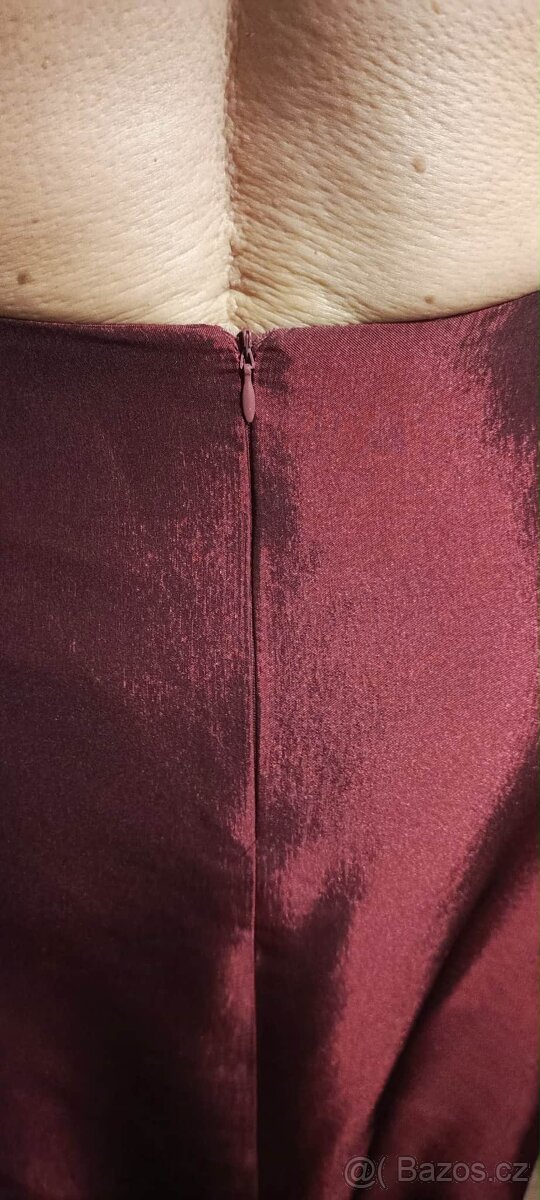 Červené plesové šaty vel. 50 - 6