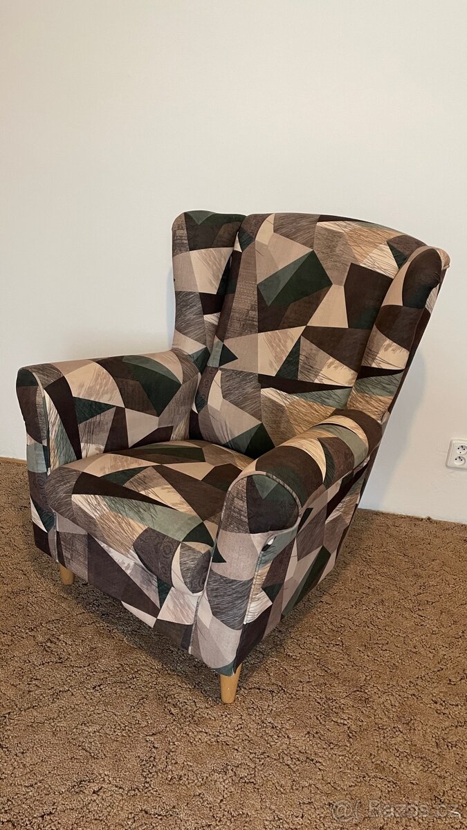 Křeslo Astrid s taburetem . - 6