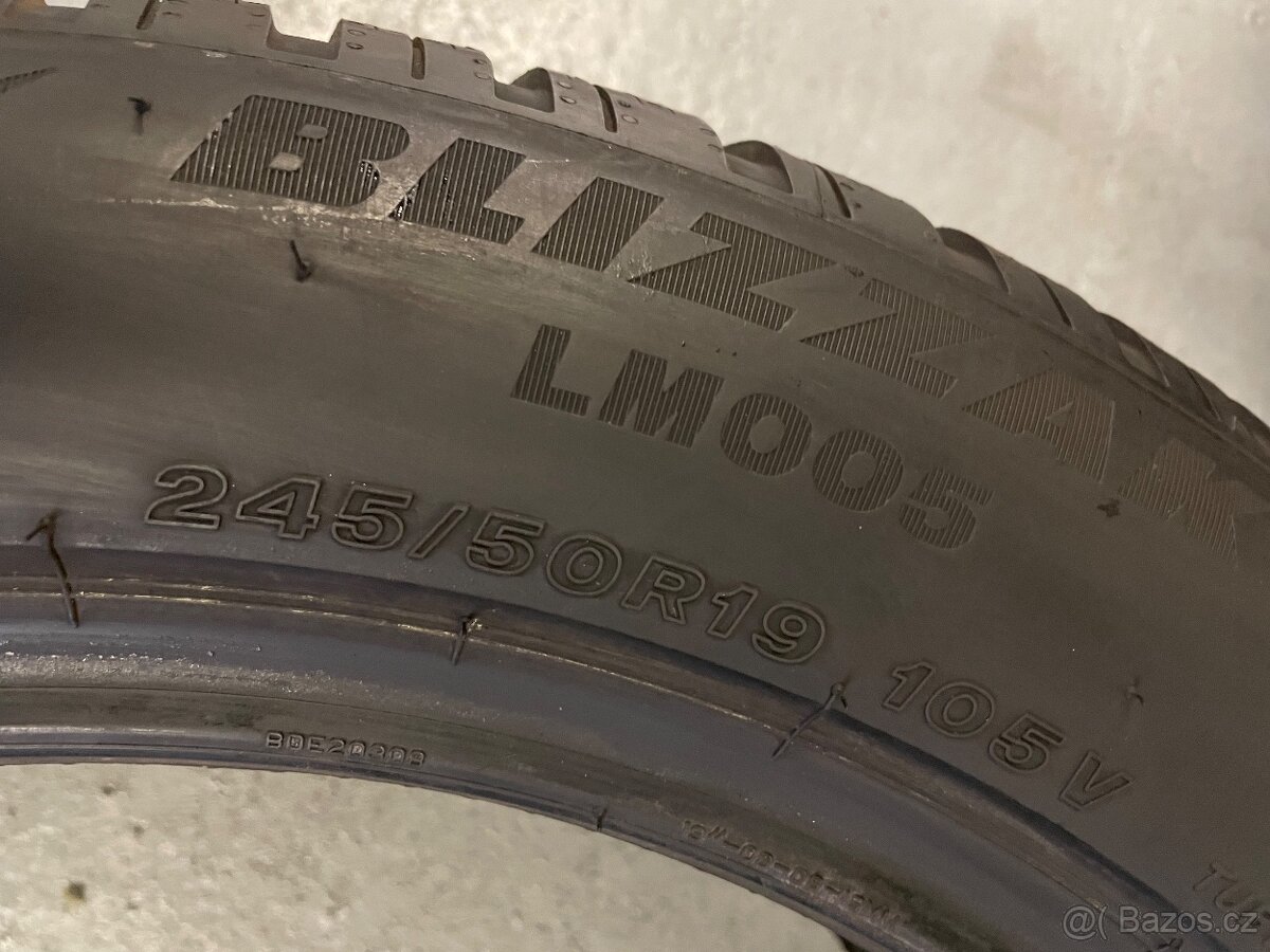 Zimni pneu Bridgestone 245/50/19 95% bmw x3 x4 7 I7 - 6
