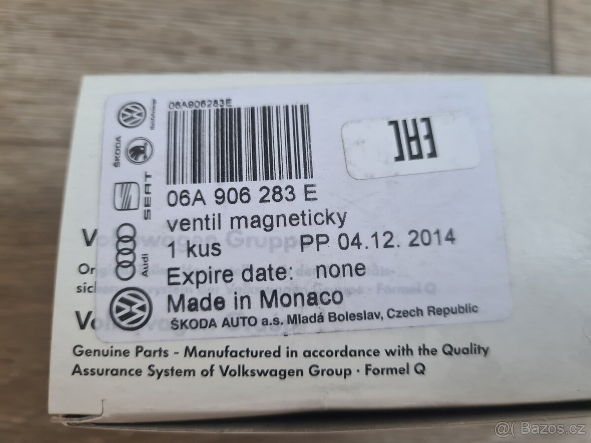 NOVÝ Magnetický ventil N75 Octavia 1 1.8T ORIGINÁL - 6