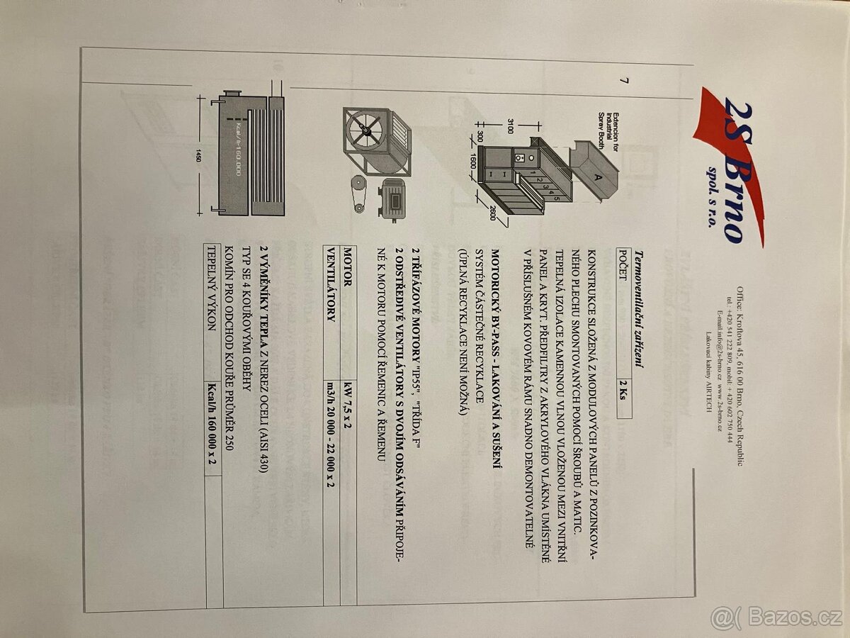 Průmyslová lakovna 10x5x4,3m AIRTECH MODULAR 10x5x4,3m - 6