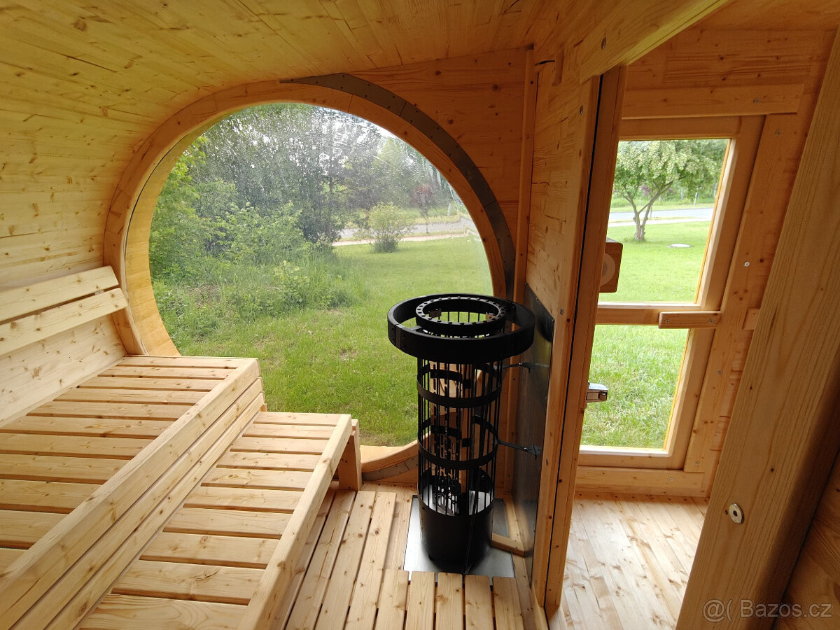 Venkovní Oválná sauna Panorama 5M - 6