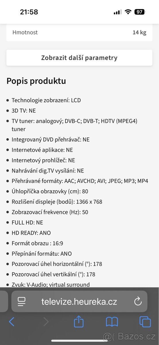 Televize Panasonic Viera 32 - 6