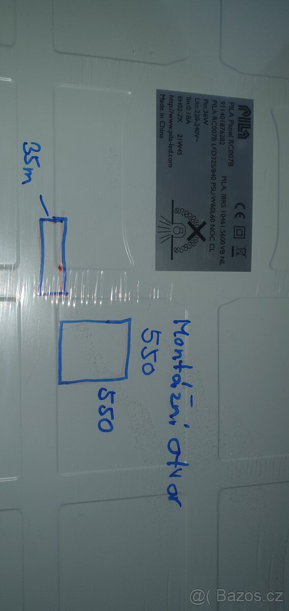 stropní osvetlení velké do podhledu 36watu nové - 6