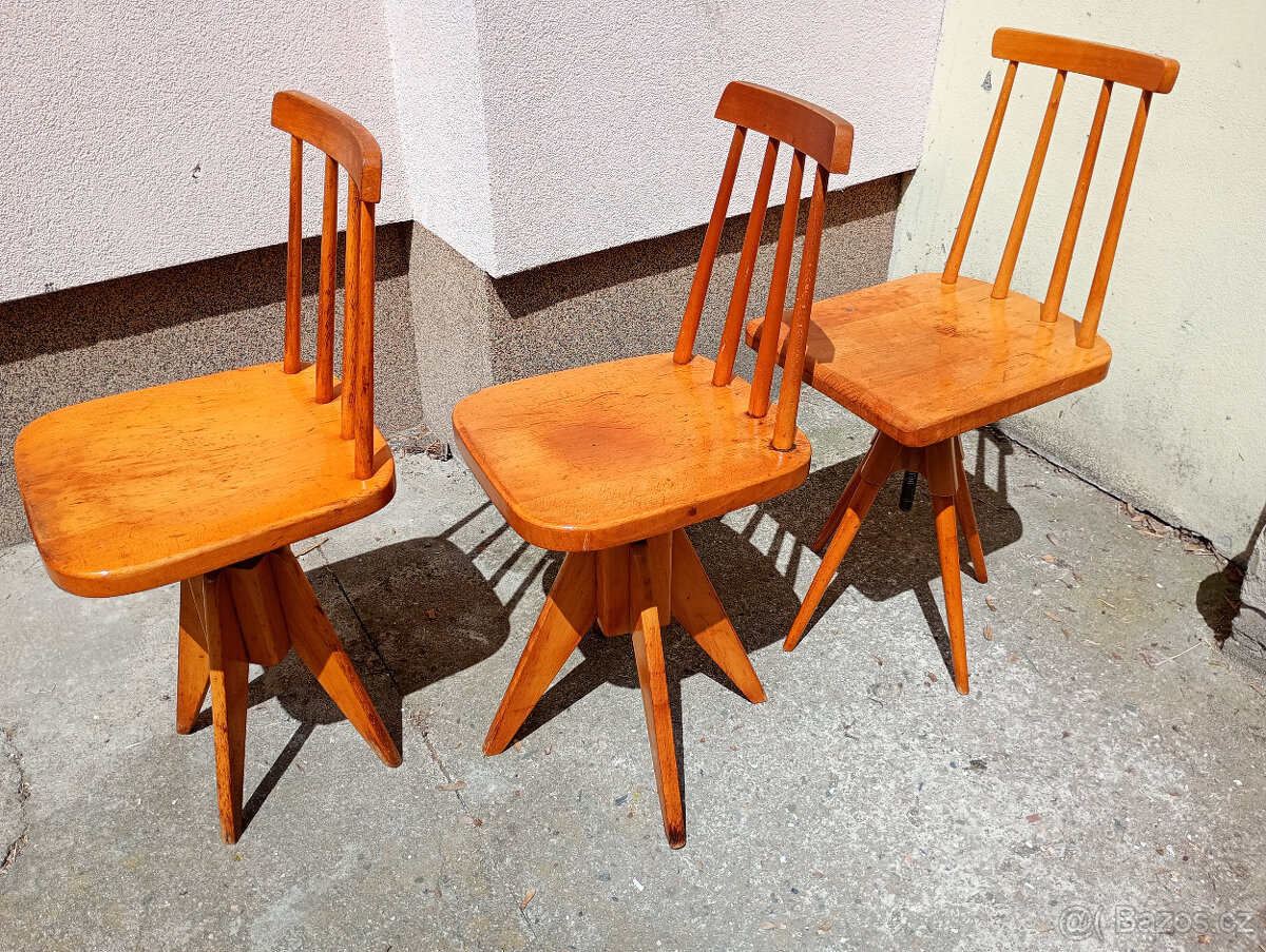 Židle otočné 60tky,Brusel - 6