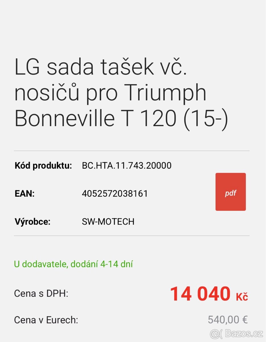 Brašny SW-Motech na Triumph Bonneville - 6