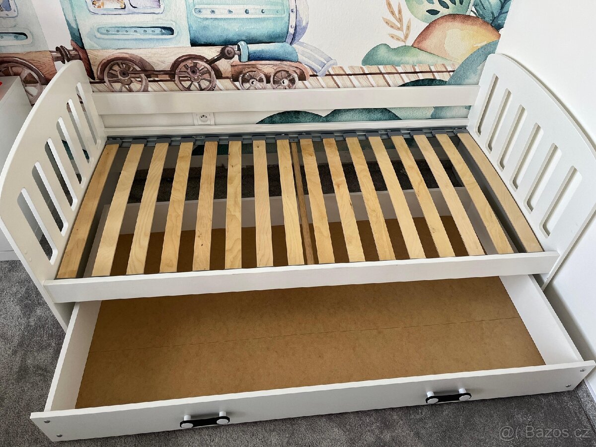 Dětská dřevěná postel 160x80 cm s úložným prostorem - 6