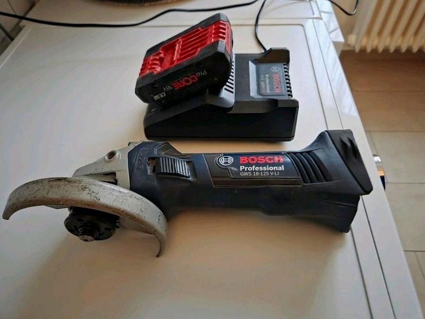 Aku úhlová bruska Bosch GWS 18-125 V-LI + akumulátory - 6