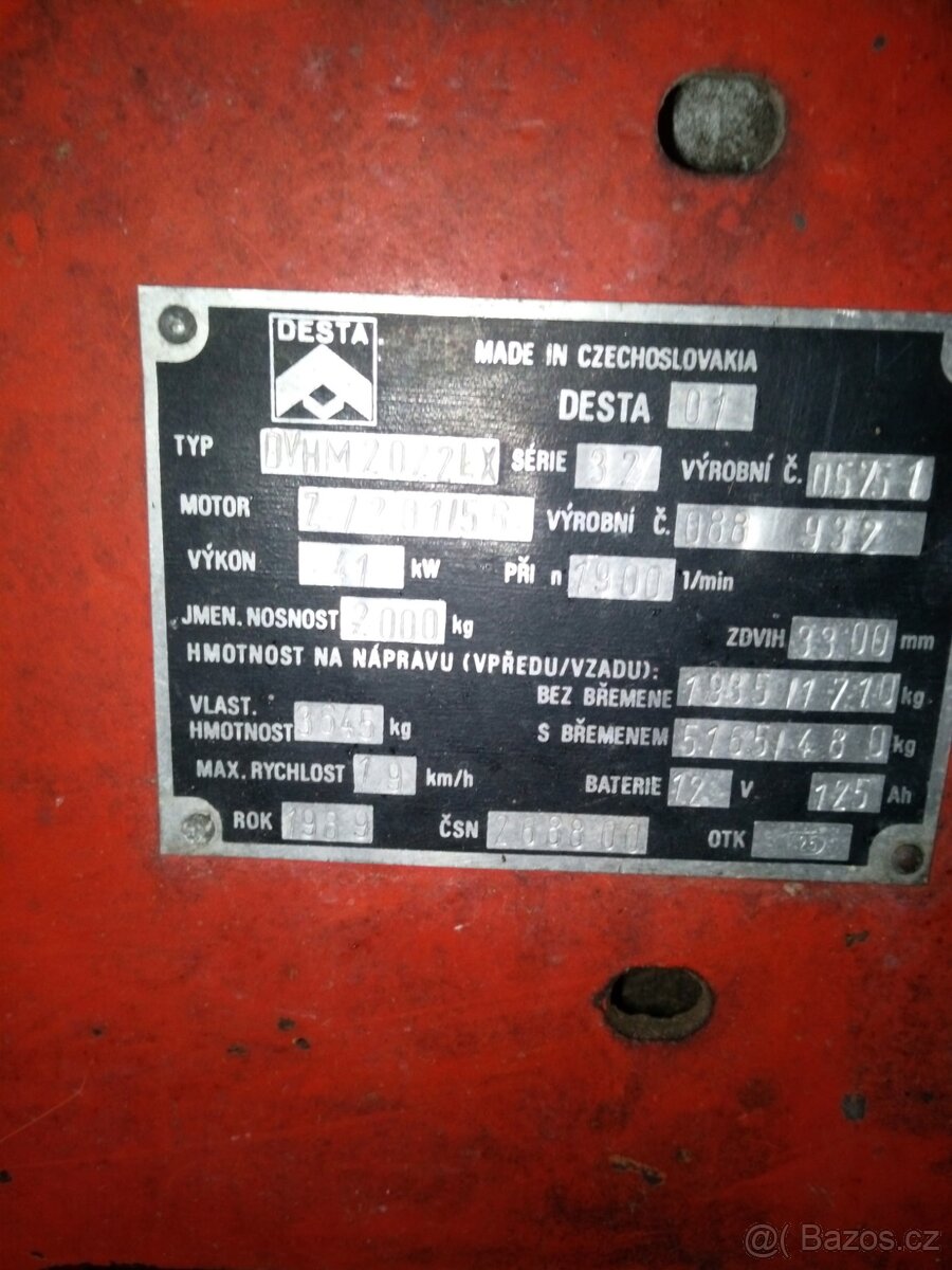 Desta, vysokozdvižný vozík - 6