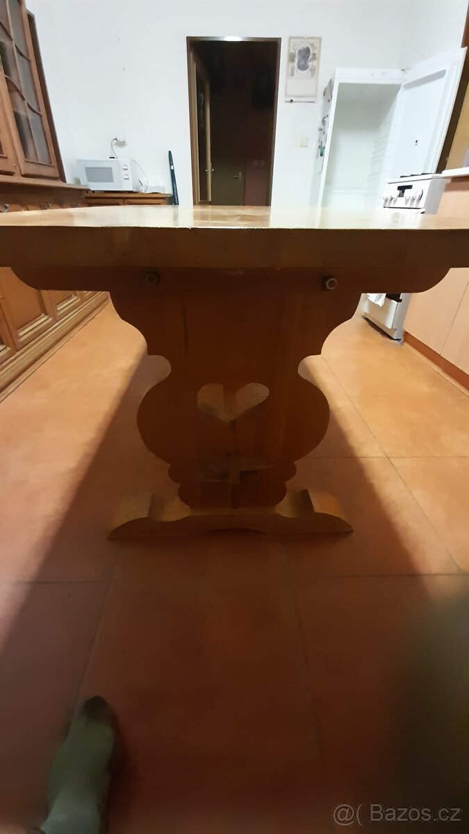 Jídelní stůl s 6 židlemi z třešně - 6
