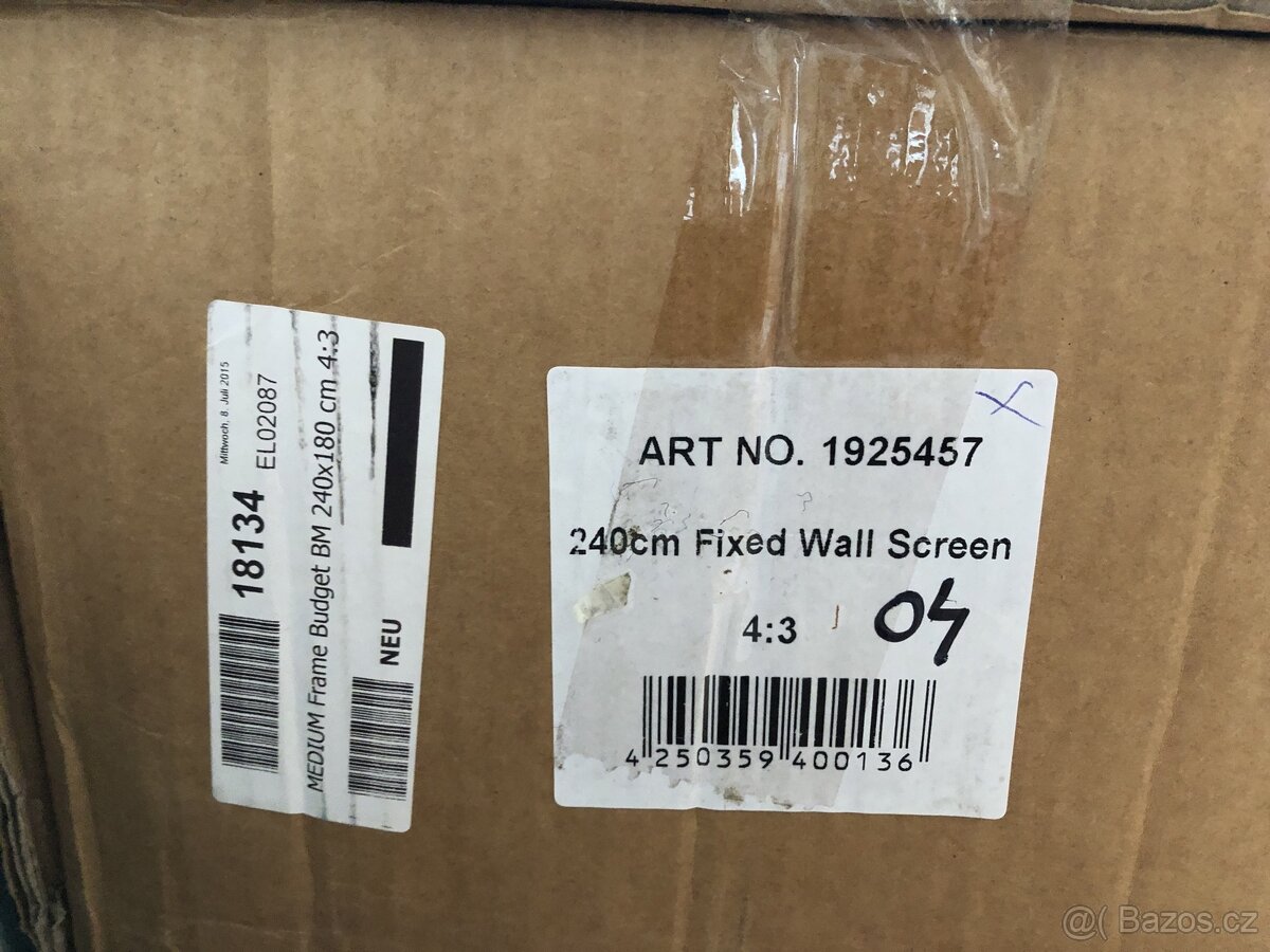 Projekční plátno motorické,rámové,vypínací - 6