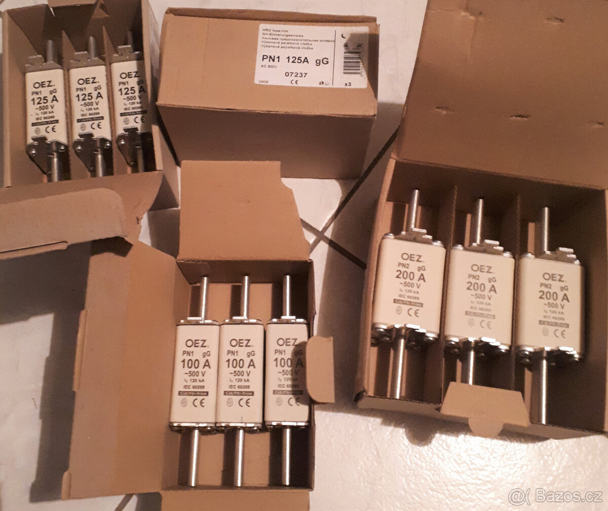 Nožové pojistky 10A-300A -50% SLEVA - 6