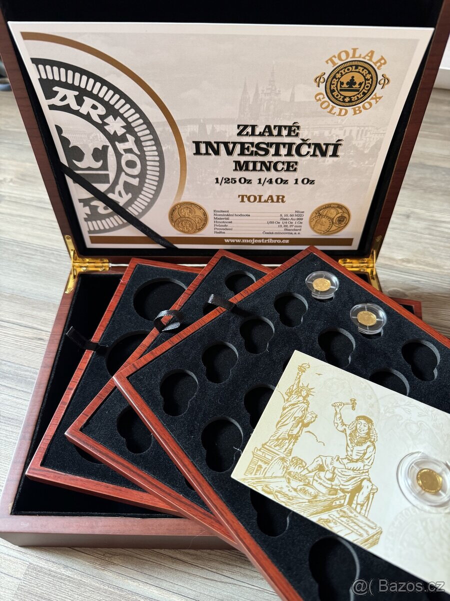 Etue pro zlaté mince TOLAR 1/25oz 1oz - 6