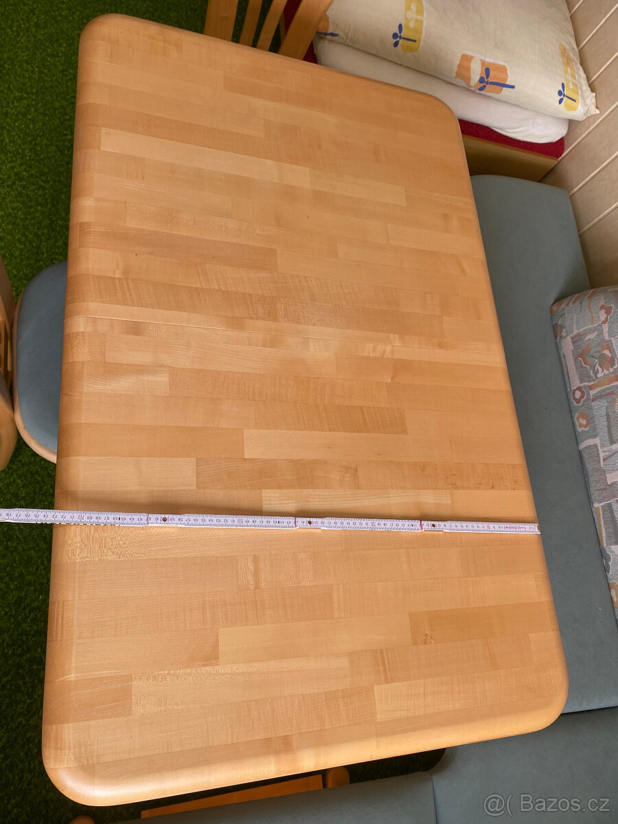 Masivní rohová lavice z jasanu zakázková výroba. - 6