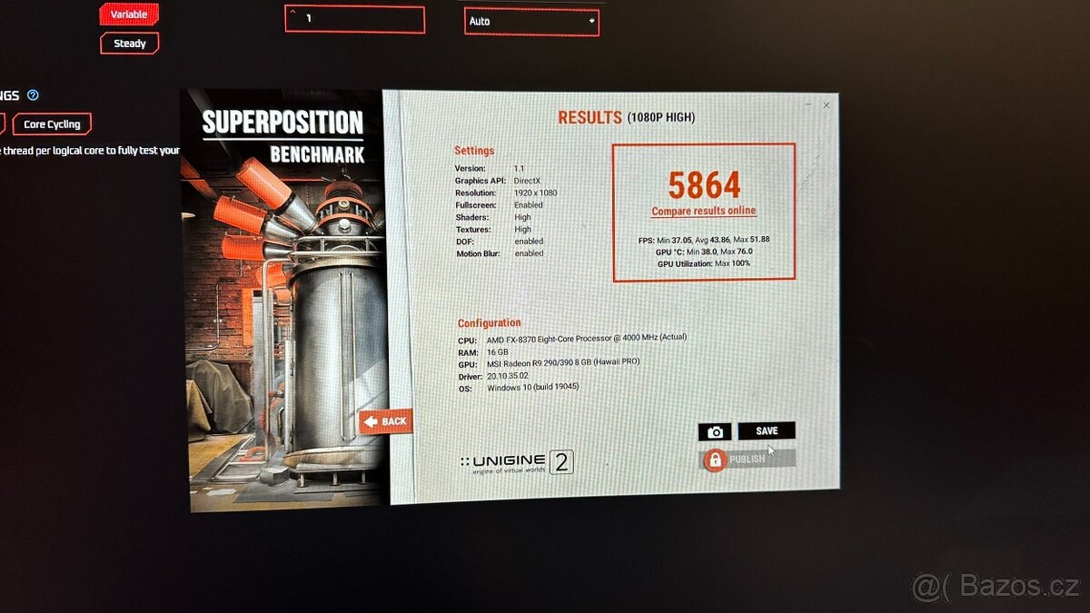 GPU MSI R9 390 Gaming 8GB - 6
