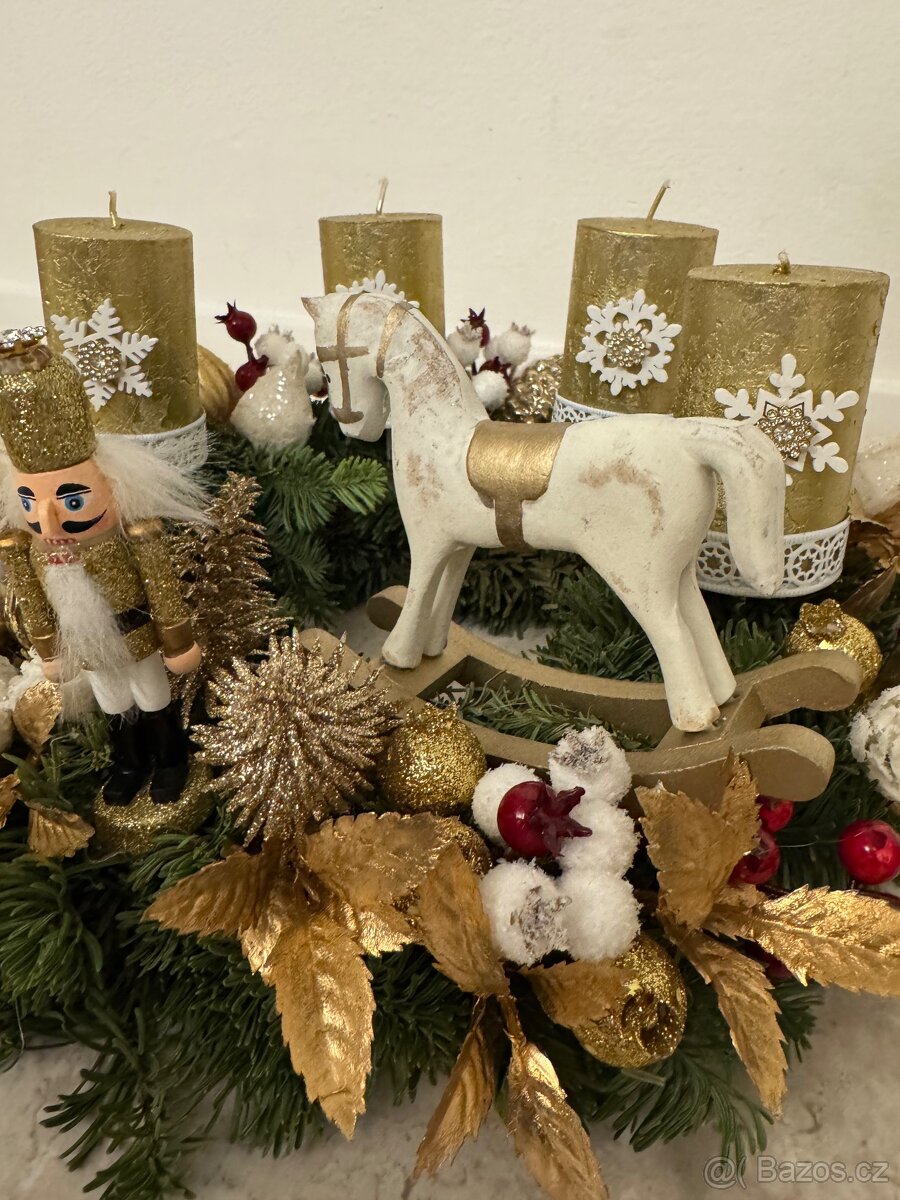 Adventní věnec - British Elegance - Luxusní Dekorace - 6