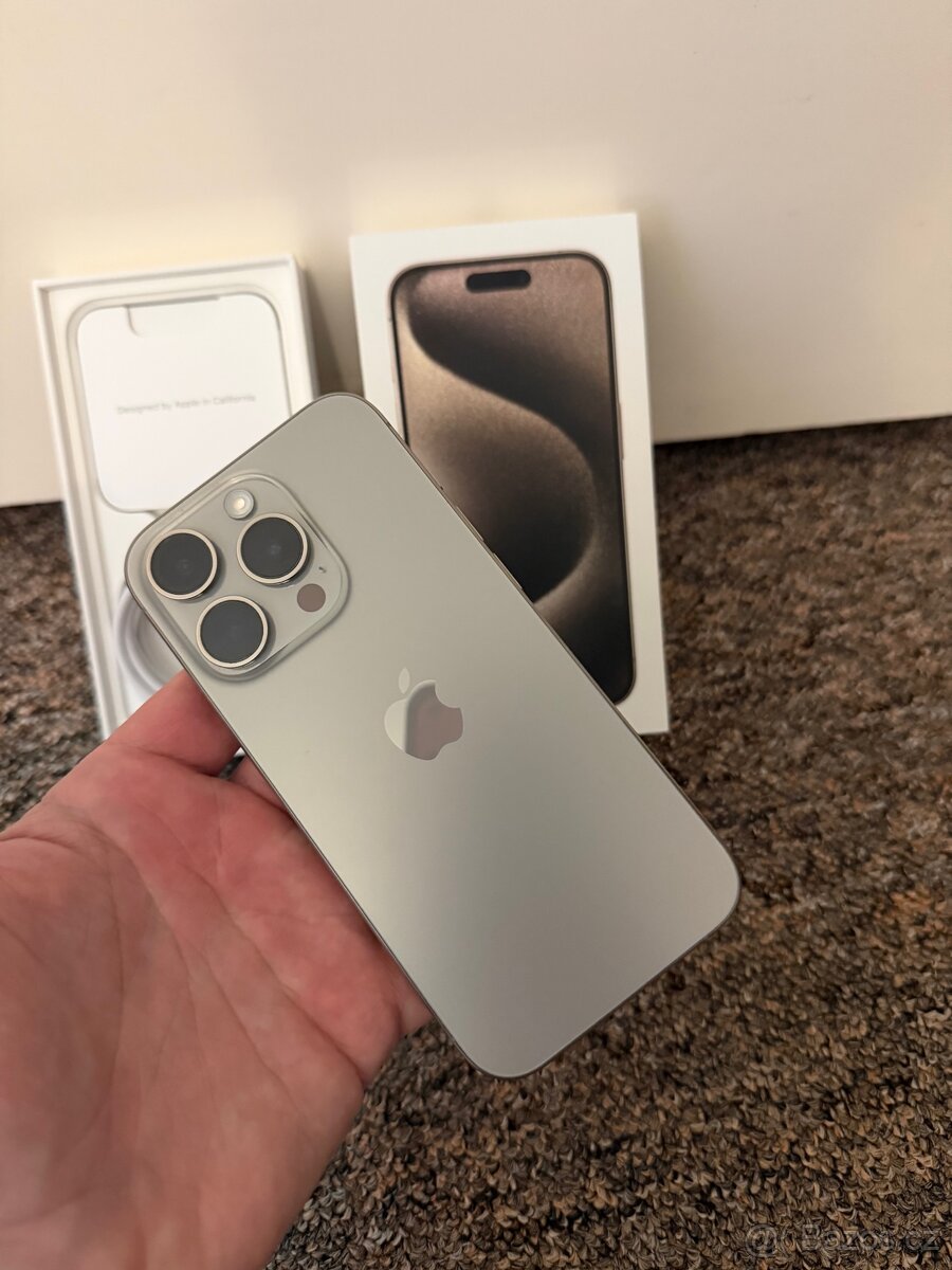 Apple iPhone 15 Pro 512gb Natural Titan. TOP STAV - 6