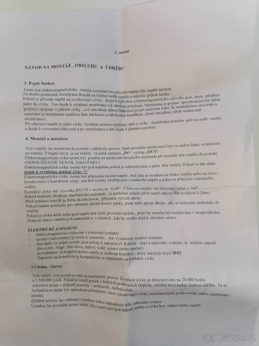 Solenoidový ventil Mivalt - 6