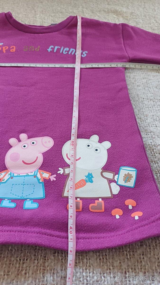Šaty/mikina Peppa Pig vel. 80/86 - Primark - 6