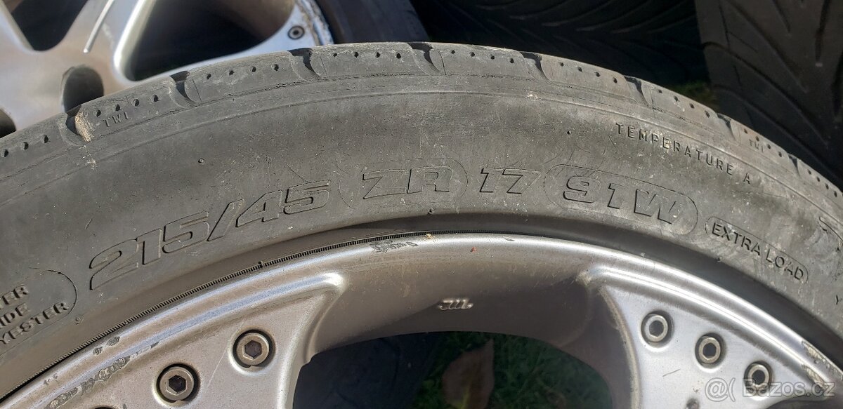 Alu kola RIAL Germany 7,5J x 17H2 s letni pneu - Peugeot 307 - 6