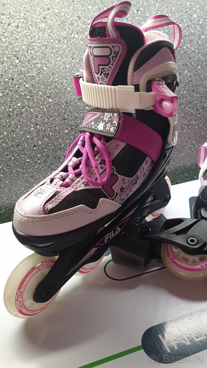 Kolečkové brusle č.28-32-dívčí- FILA SKATES J-ONE G PINK - 6