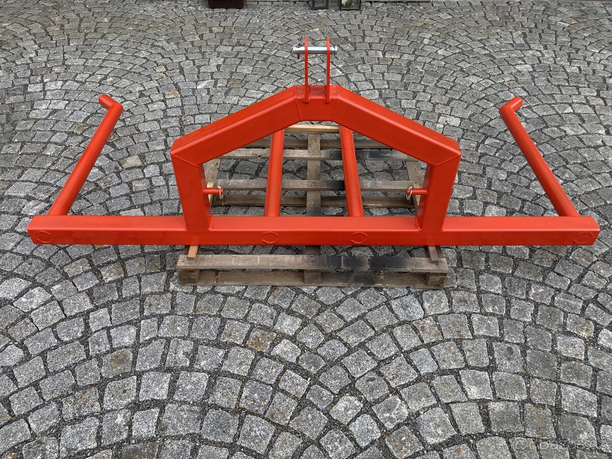 Nosič na 2 kulaté balíky/vidle na balíky/sklopný - 6