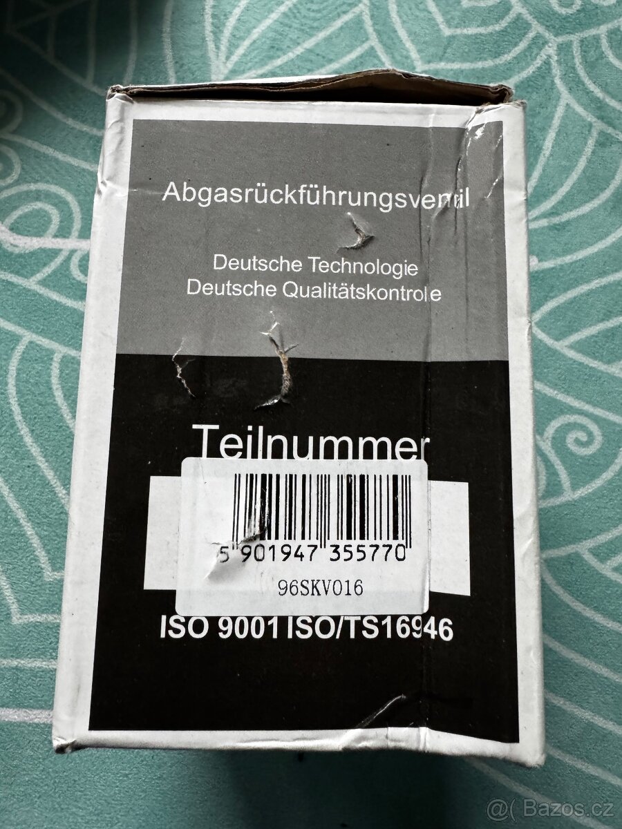 Nastavovací prvek, klapka (sací potrubí) ESEN SKV 96SKV016 - 6