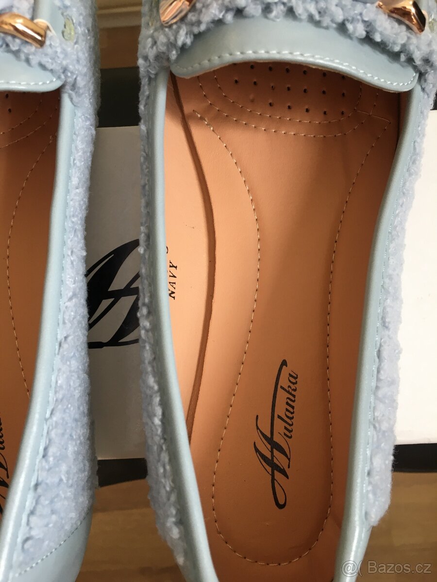 Dámské baleríny modré - 6