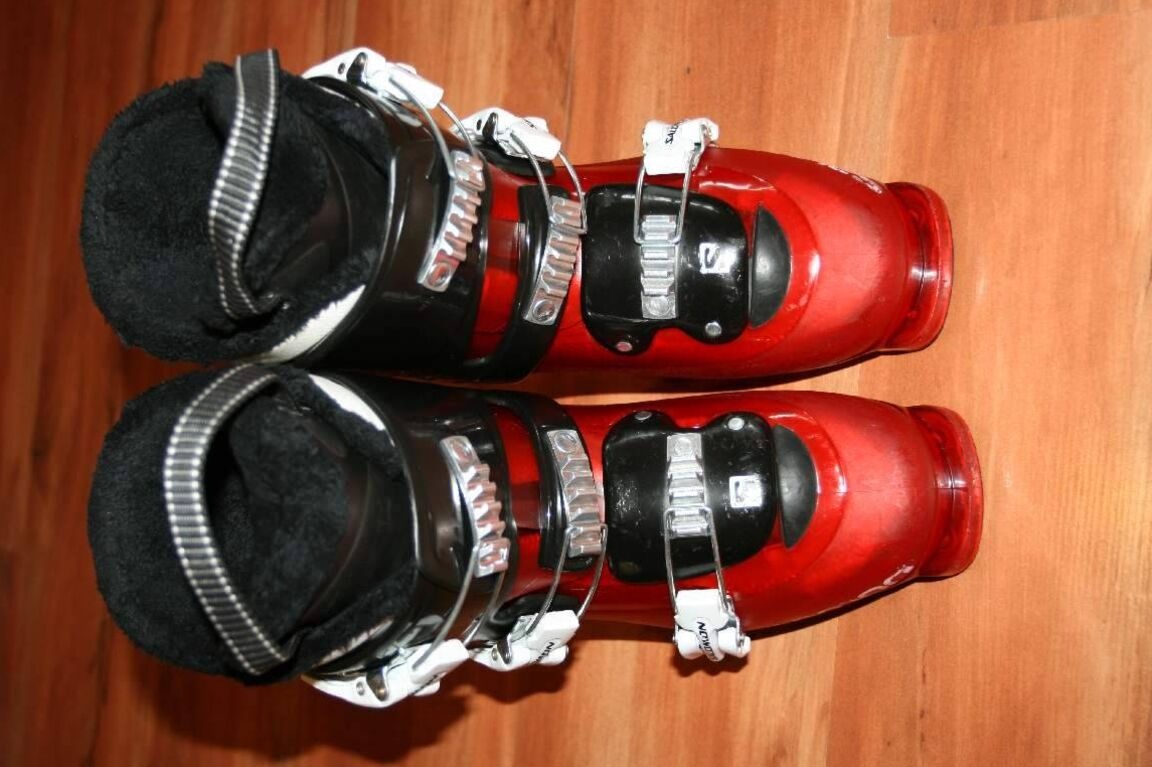 lyže dynamic 110 cm , lyžaky Salomon - 6