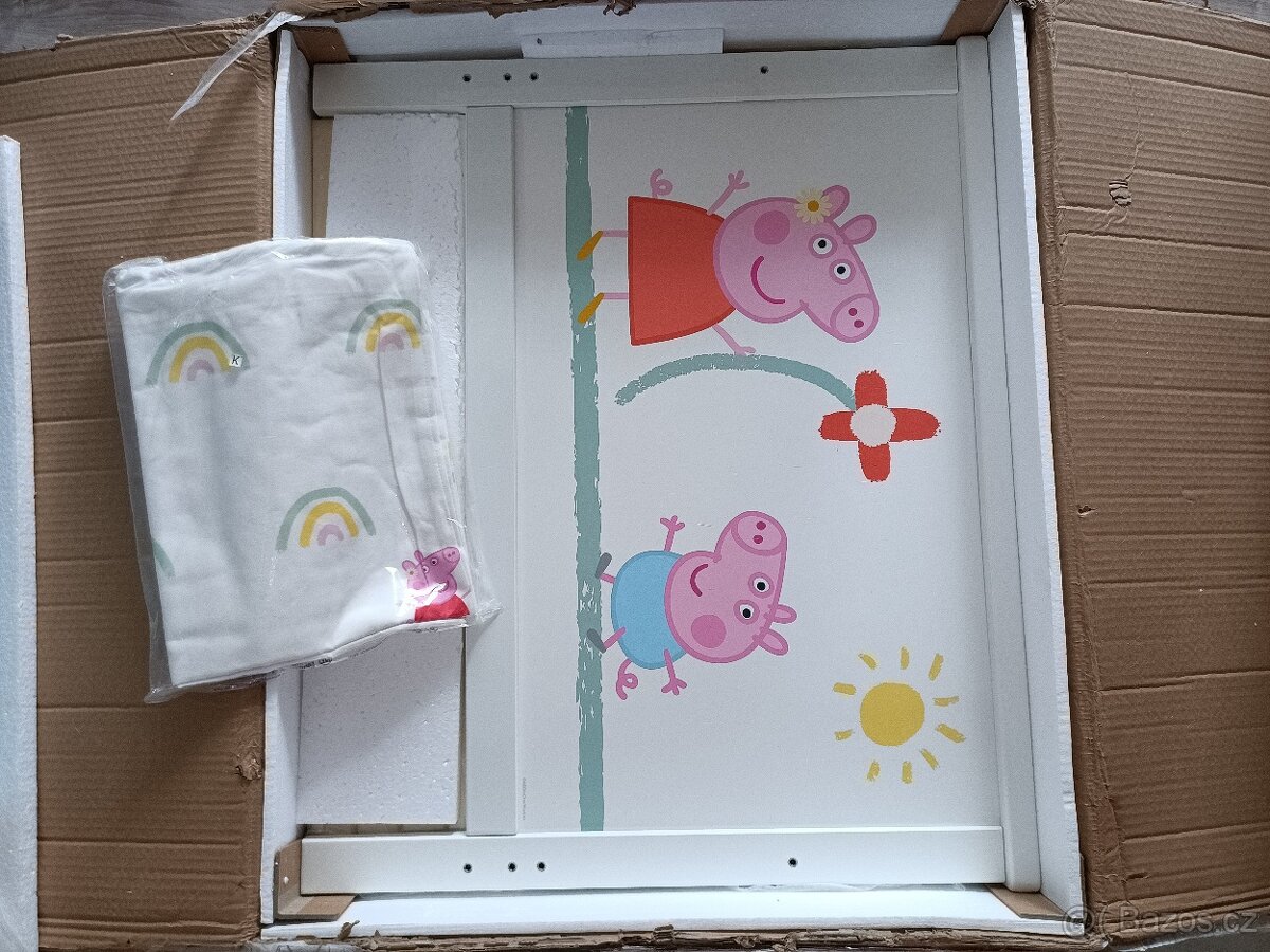 Dětská postel prasátko Pepa 70x140 CM + povlečení - 6