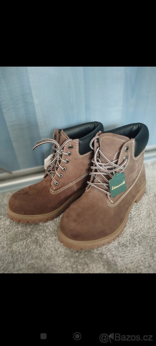 Land rover kožené kotníkové boty - 6