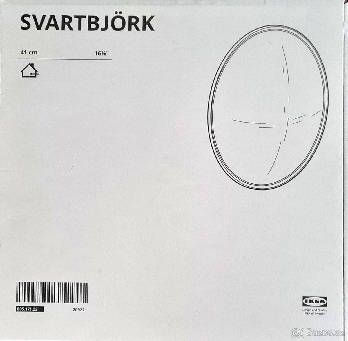 610 - Dekorativní konvexní zrcadlo SVARTBJÖRK - IKEA, 41 cm - 6