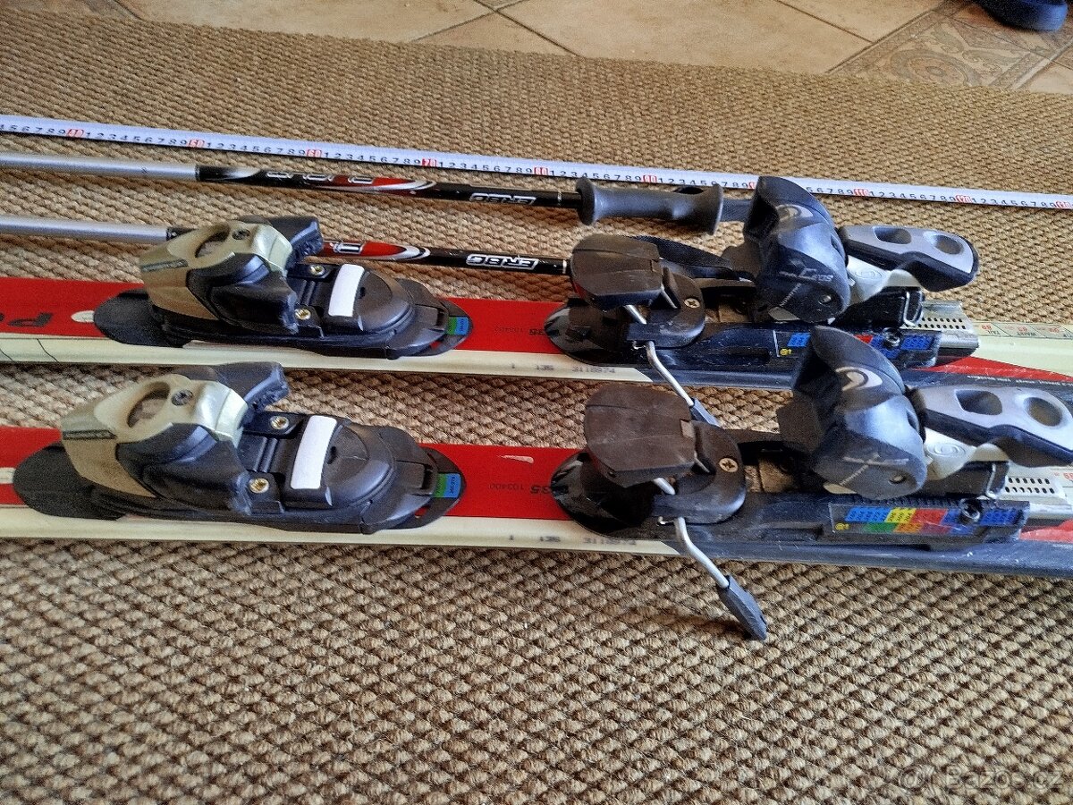 Dětské lyže Volki + hůlky a přeskáče - 6