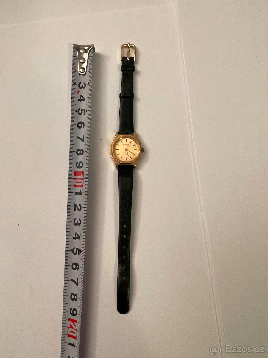 Damské hodinky Ricoh, kožený pásek, nova baterka, plně funkč - 6