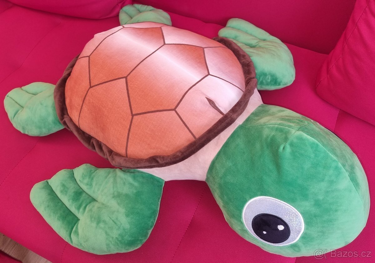 Plyšová želva polštář 80cm - 6