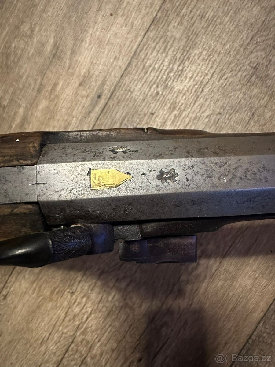 Historická perkusní lovecká kulovnice (cca 1830–1850) - 6