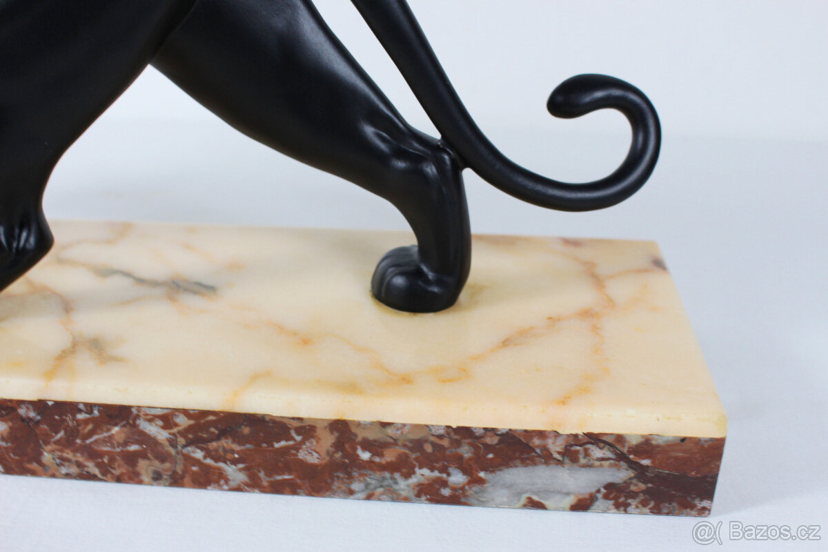 art deco skulptúra,Alexandre Ouline - 6