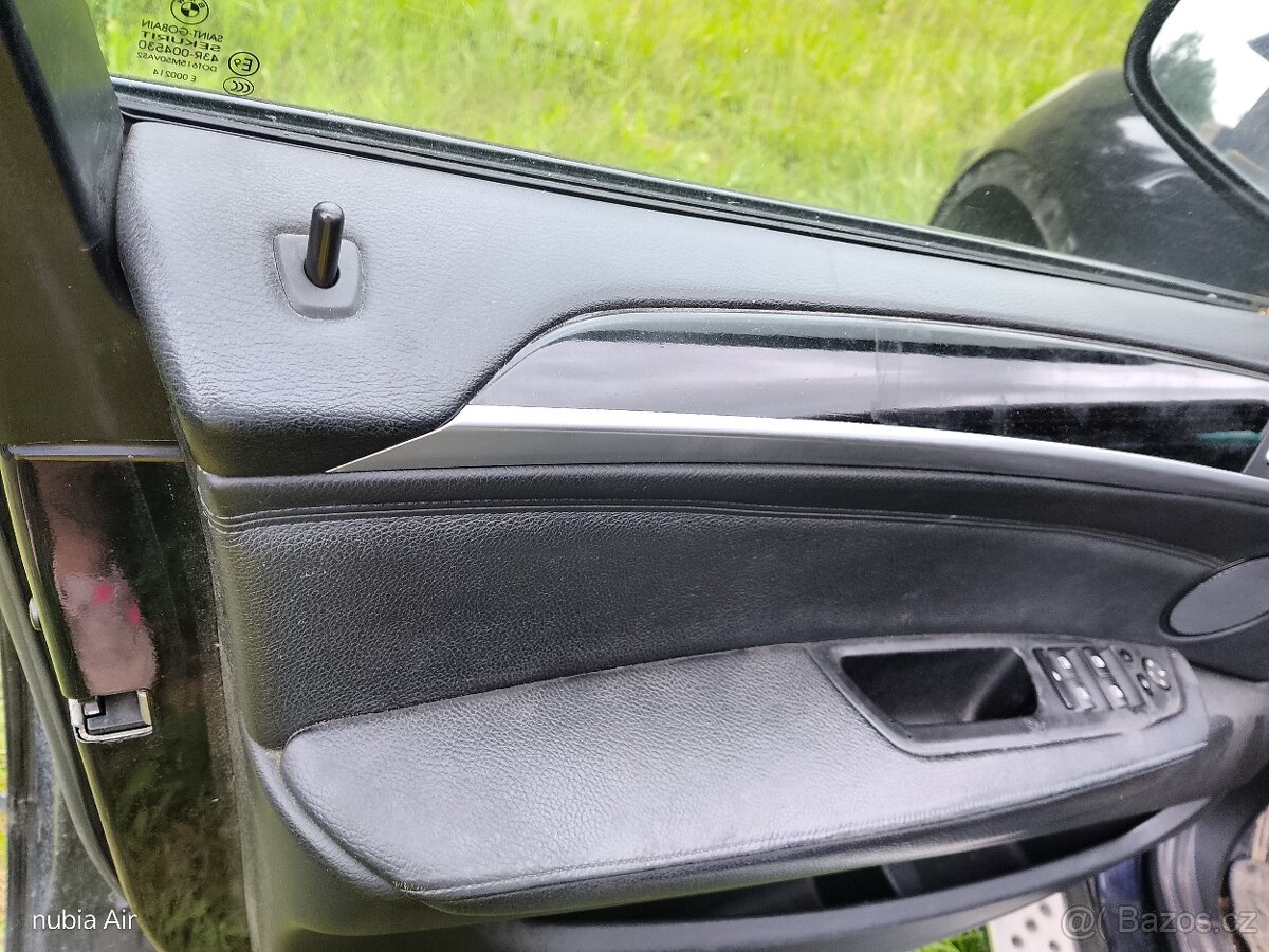 BMW e70 x5 výplň dveří Černá kůže 4.ks komplet - 6