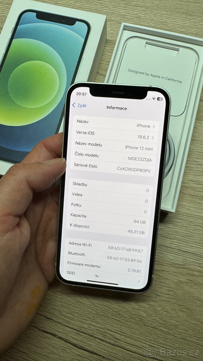 Prodám zelený iPhone12 mini 64GB v super stavu - 6