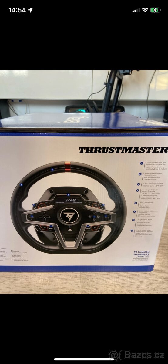 Volant+pedaly sim racing t248 - 6