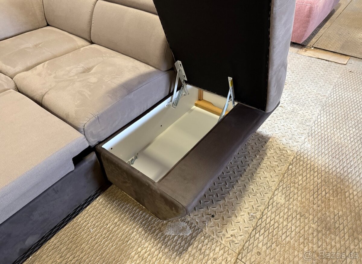 Rohová rozkládací sedačka s úl. prost. NOVÁ 2.j. - 6