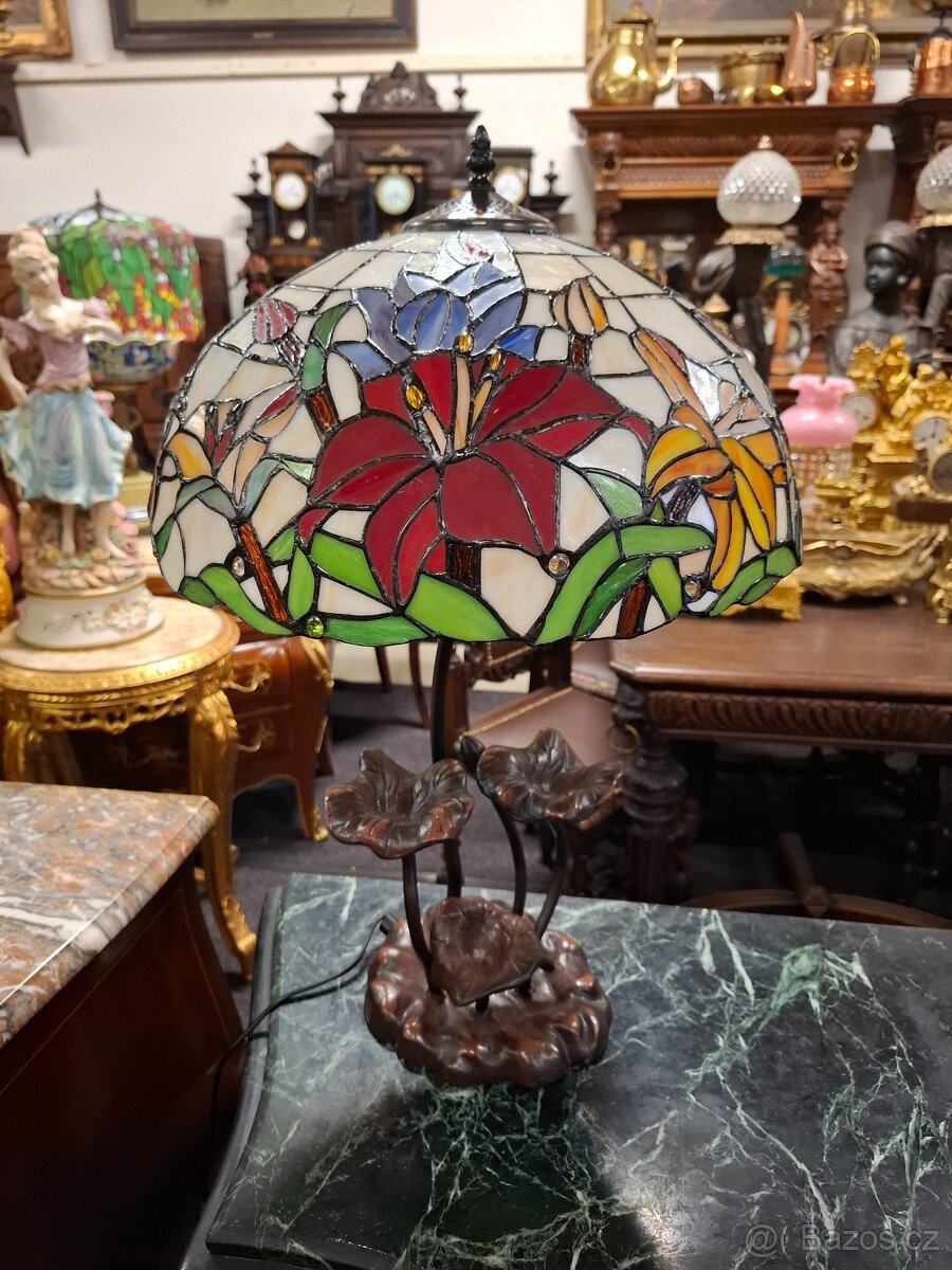 Vitrážová stolní lampa Tifany - 6
