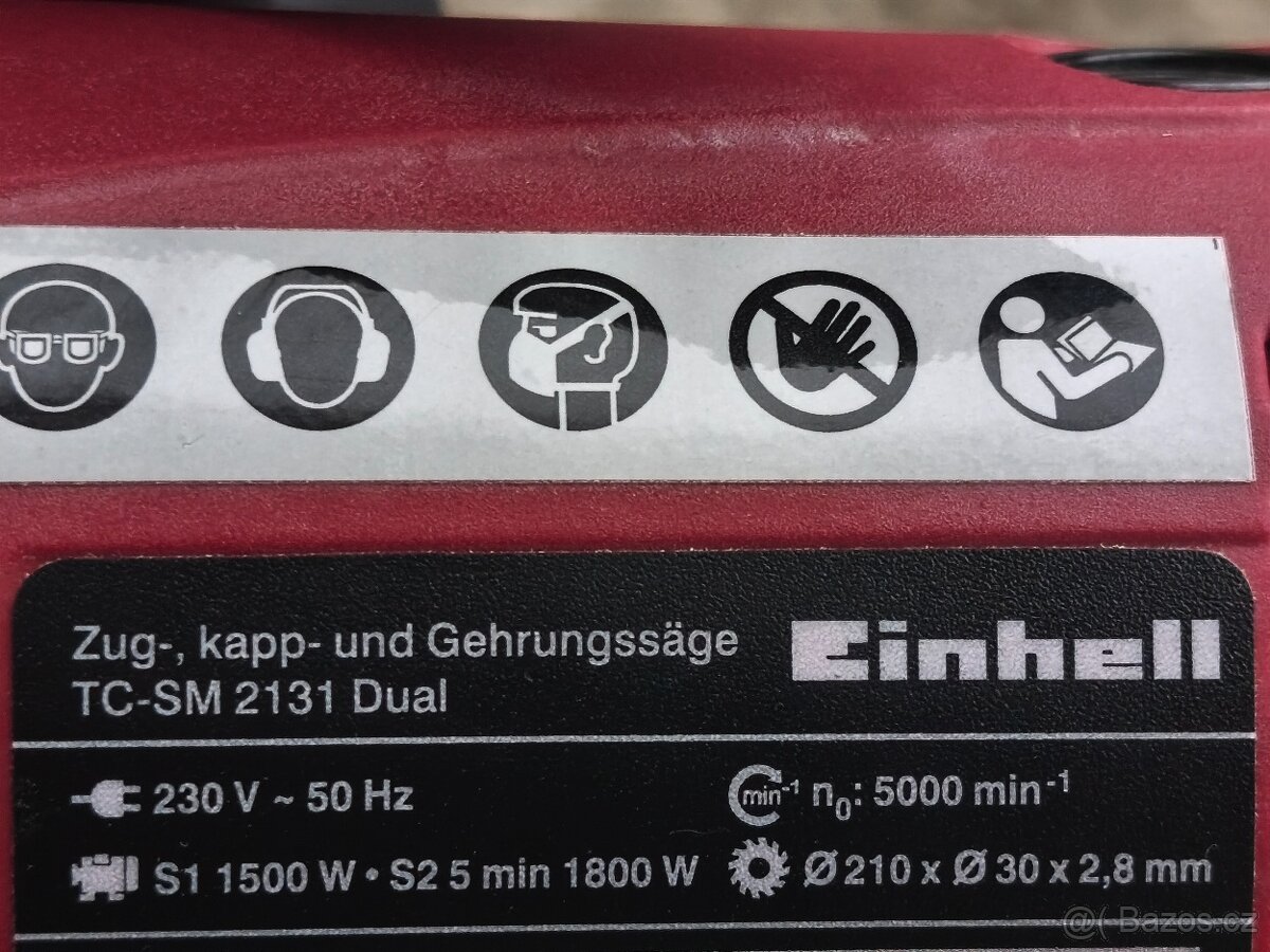 Prodám NEPOUŽITOU pokosovou pilu s posuvem Einhell 2131/1 Du - 6