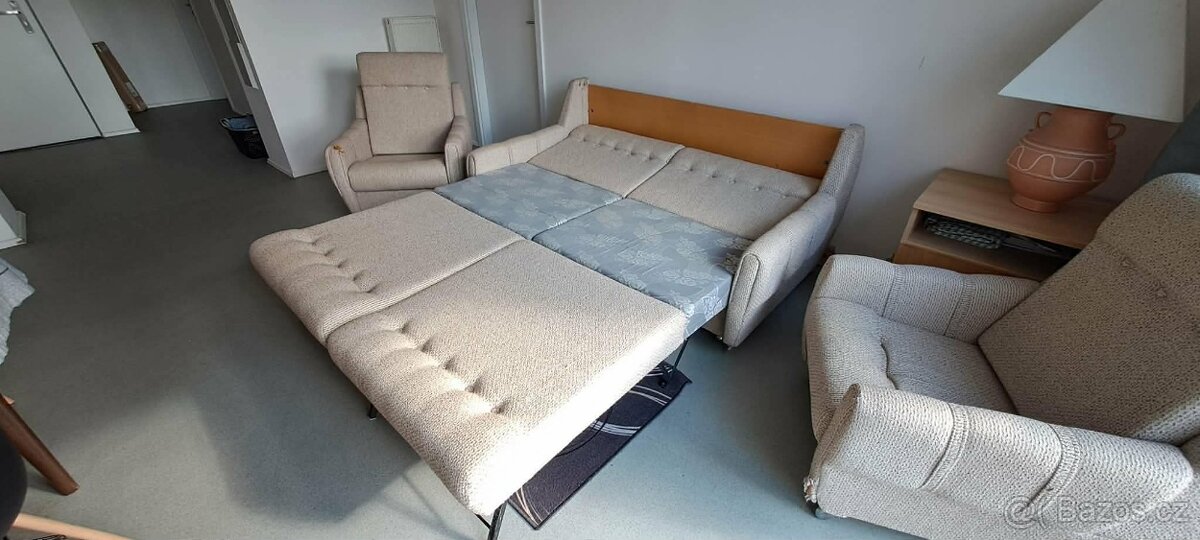 Rozkládací gauč a 2 křesla - 6
