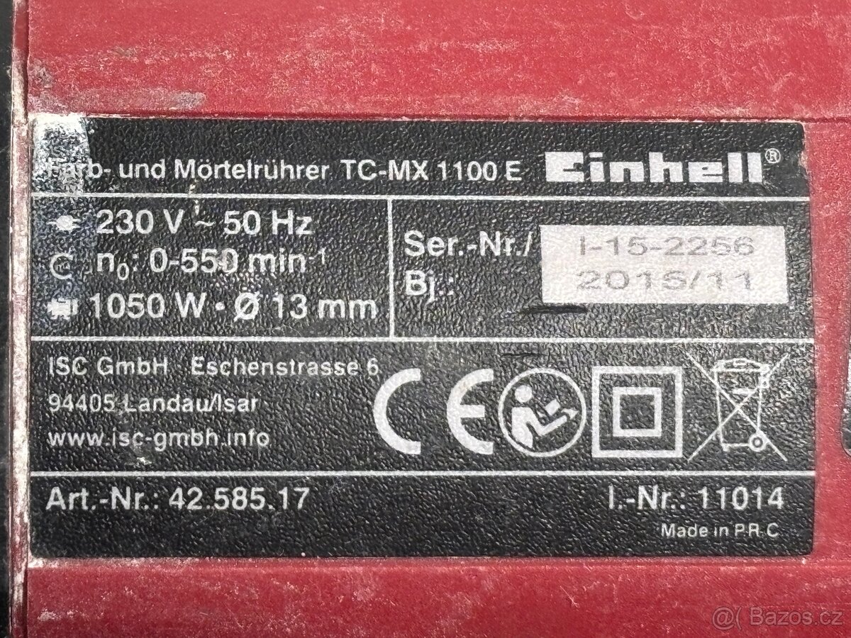 Stavební míchadlo Einhell TC-MX 1100 E 1050W - 6
