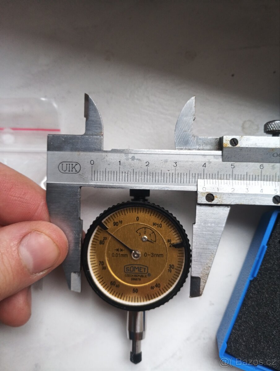 Prodám úchylkoměrem 0,01, zdvih 3mm. - 6