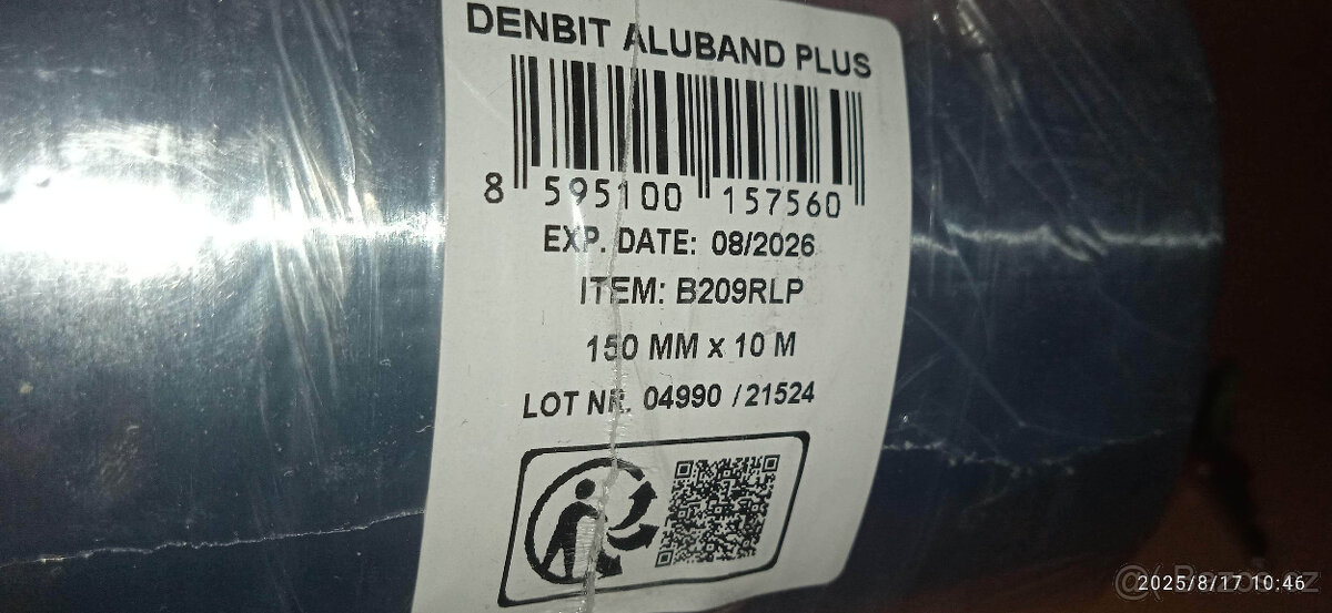 Střešní bitumenový pás DenBit Aluband PLUS 15cm/10m - 8ks - 6