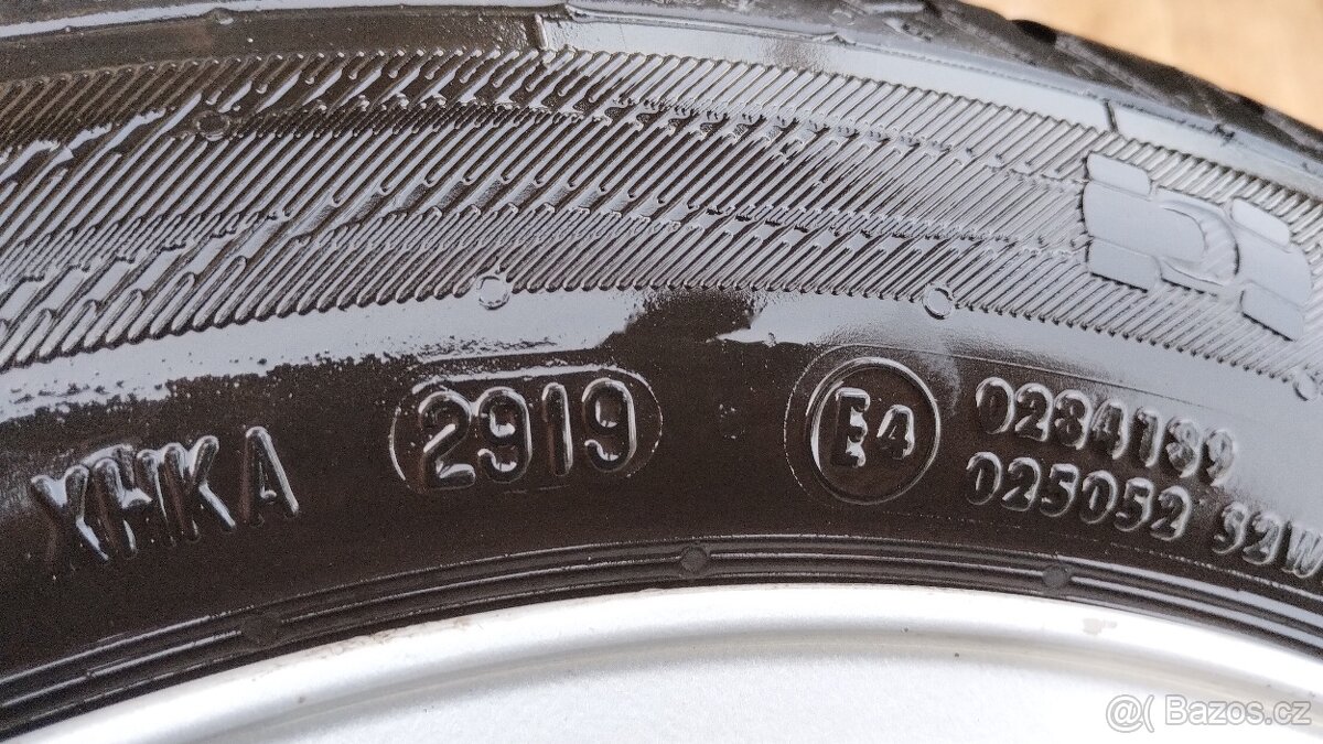 Alu kola Vw golf mk3 185/55 r14 letní 7,5 mm - 6