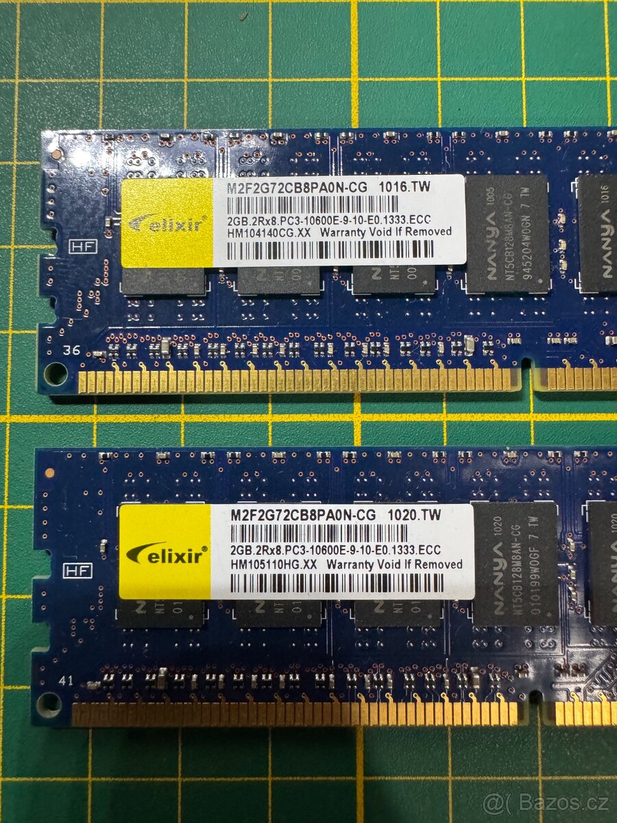 DDR3 1333MHz ECC 1x4GB 2x2GB 5x1GB - 6